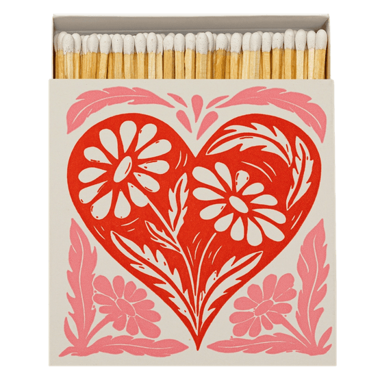 Botanical Heart Luxury Matches