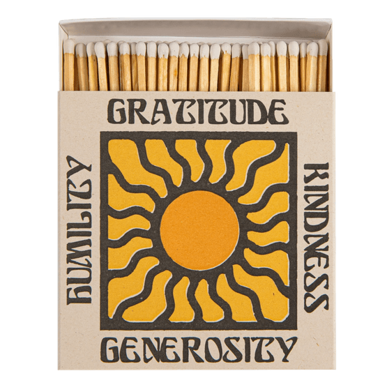 Gratitude &amp; Kindness Luxury Matches