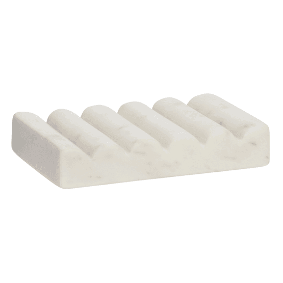 Handcrafted White Marble Soap Dish