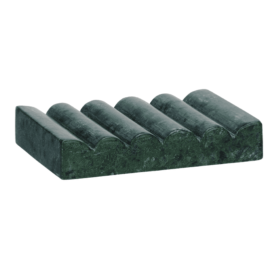 Handcrafted Forest Green Marble Soap Dish