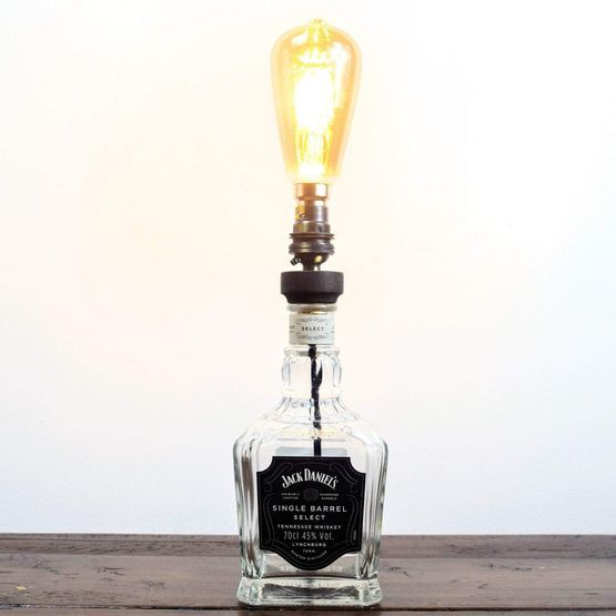Jack Daniels Single Barrel Whiskey Bottle Table Lamp
