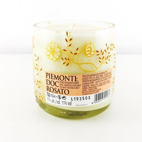 Acquesi Piemonte DOC Rosato Bottle Candle