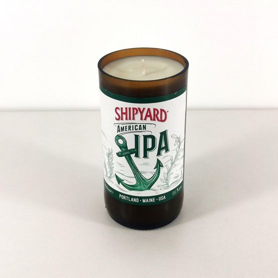 Shipyard IPA Beer Bottle Candle